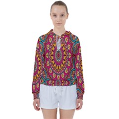 Buddhist Mandala Women s Tie Up Sweat