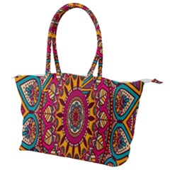 Buddhist Mandala Canvas Shoulder Bag by nateshop