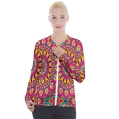 Buddhist Mandala Casual Zip Up Jacket