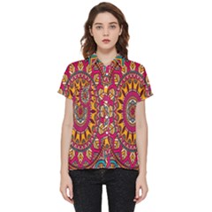 Buddhist Mandala Short Sleeve Pocket Shirt by nateshop