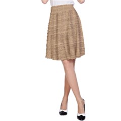 Burlap Texture A-line Skirt