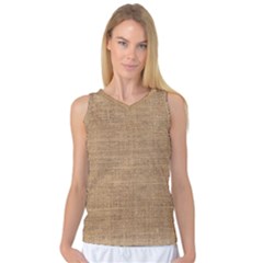 Burlap Texture Women s Basketball Tank Top by nateshop