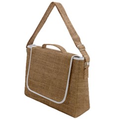 Burlap Texture Box Up Messenger Bag by nateshop
