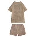 Burlap Texture Kids  Swim Tee and Shorts Set View2