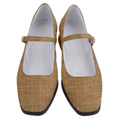 Burlap Texture Women s Mary Jane Shoes by nateshop