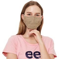 Burlap Texture Fitted Cloth Face Mask (Adult)