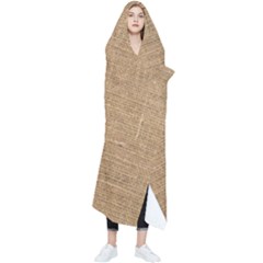Burlap Texture Wearable Blanket by nateshop