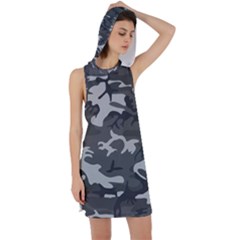 Camouflage Racer Back Hoodie Dress by nateshop