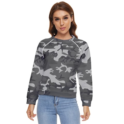 Camouflage Women s Long Sleeve Raglan Tee by nateshop