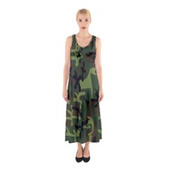 Camouflage-1 Sleeveless Maxi Dress by nateshop