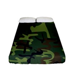 Camouflage-1 Fitted Sheet (full/ Double Size) by nateshop