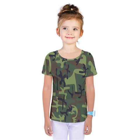Camouflage-1 Kids  One Piece Tee by nateshop