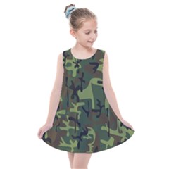 Camouflage-1 Kids  Summer Dress by nateshop