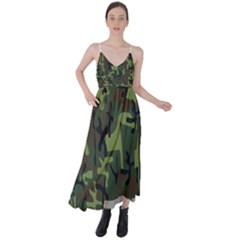 Camouflage-1 Tie Back Maxi Dress