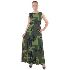 Camouflage-1 Chiffon Mesh Boho Maxi Dress