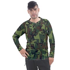 Camouflage-1 Men s Pique Long Sleeve Tee