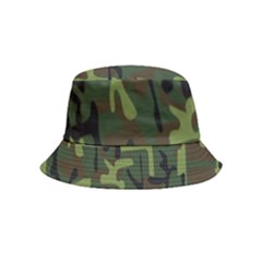 Camouflage-1 Inside Out Bucket Hat (kids) by nateshop