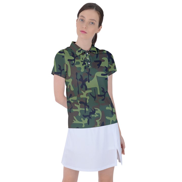 Camouflage-1 Women s Polo Tee