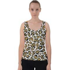 Cheetah Velvet Tank Top by nateshop