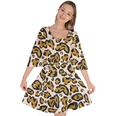 Cheetah Velour Kimono Dress by nateshop