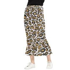 Cheetah Maxi Fishtail Chiffon Skirt