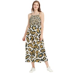 Cheetah Boho Sleeveless Summer Dress