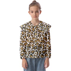 Cheetah Kids  Peter Pan Collar Blouse by nateshop