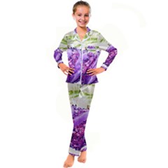 Christmas Decoration 8 Kid s Satin Long Sleeve Pajamas Set by artworkshop