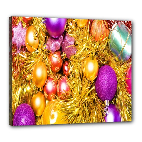 Christmas Decoration Ball 2 Canvas 24  X 20  (stretched)