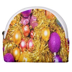 Christmas Decoration Ball 2 Horseshoe Style Canvas Pouch by artworkshop