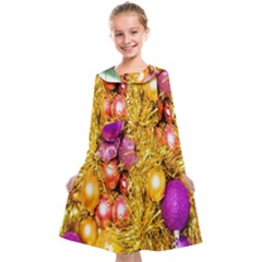 Christmas Decoration Ball 2 Kids  Midi Sailor Dress by artworkshop