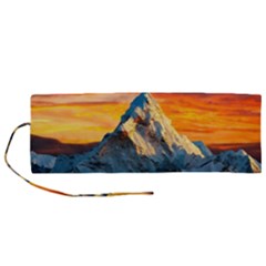 Himalaya Mountains Landscape  Nature Roll Up Canvas Pencil Holder (m) by danenraven