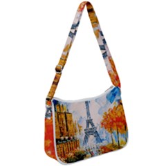 Eiffel Tower Landmark Architecture  Artistic Zip Up Shoulder Bag