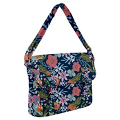 Flower Floral Background Painting Buckle Messenger Bag by danenraven