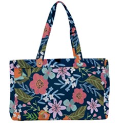 Flower Floral Background Painting Canvas Work Bag by danenraven