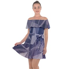 Background Abstract Minimal Off Shoulder Velour Dress by danenraven