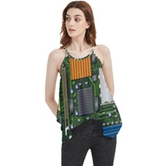 Illustration Motherboard Pc Computer Flowy Camisole Tank Top by danenraven