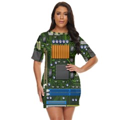 Illustration Motherboard Pc Computer Just Threw It On Dress by danenraven