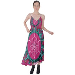 Blockchain Networking Digitization Tie Back Maxi Dress by Wegoenart