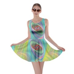 Ellipse Pattern Elliptical Abstract Skater Dress by Wegoenart