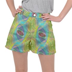 Ellipse Pattern Elliptical Abstract Ripstop Shorts by Wegoenart