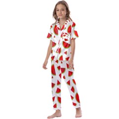Fruit Kids  Satin Short Sleeve Pajamas Set by nateshop