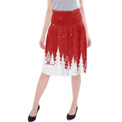 Merry Cristmas,royalty Midi Beach Skirt by nateshop