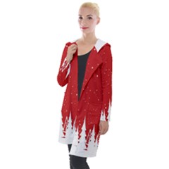 Merry Cristmas,royalty Hooded Pocket Cardigan