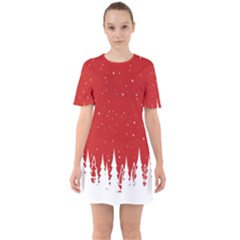 Merry Cristmas,royalty Sixties Short Sleeve Mini Dress by nateshop