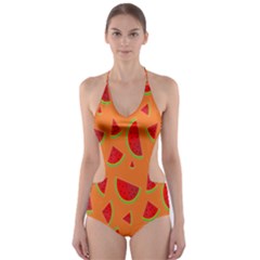 Fruit 2 Cut-out One Piece Swimsuit by nateshop