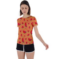 Fruit 2 Back Circle Cutout Sports Tee by nateshop