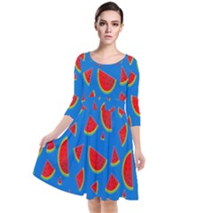 Fruit4 Quarter Sleeve Waist Band Dress by nateshop