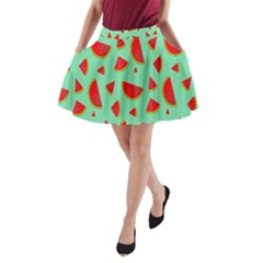 Fruit5 A-line Pocket Skirt by nateshop