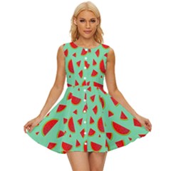 Fruit5 Sleeveless Button Up Dress